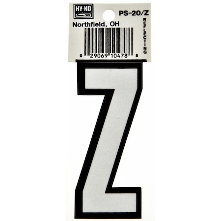 Hy-Ko 3.25In Boat Letter Z, 10PK A10478